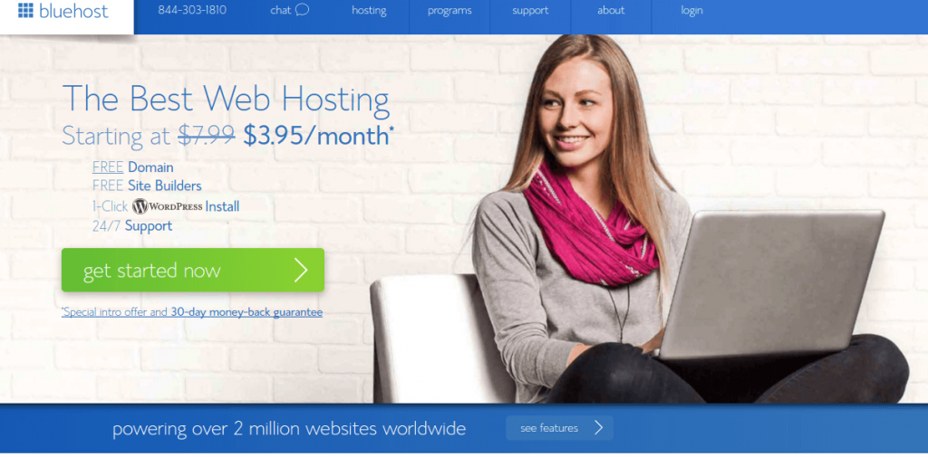 bluehost 主机