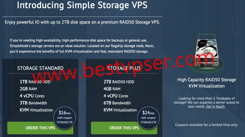 #大硬盘VPS，存储VPS# simplenode – $16/KVM/1G内存/1T硬盘/3T流量/达拉斯